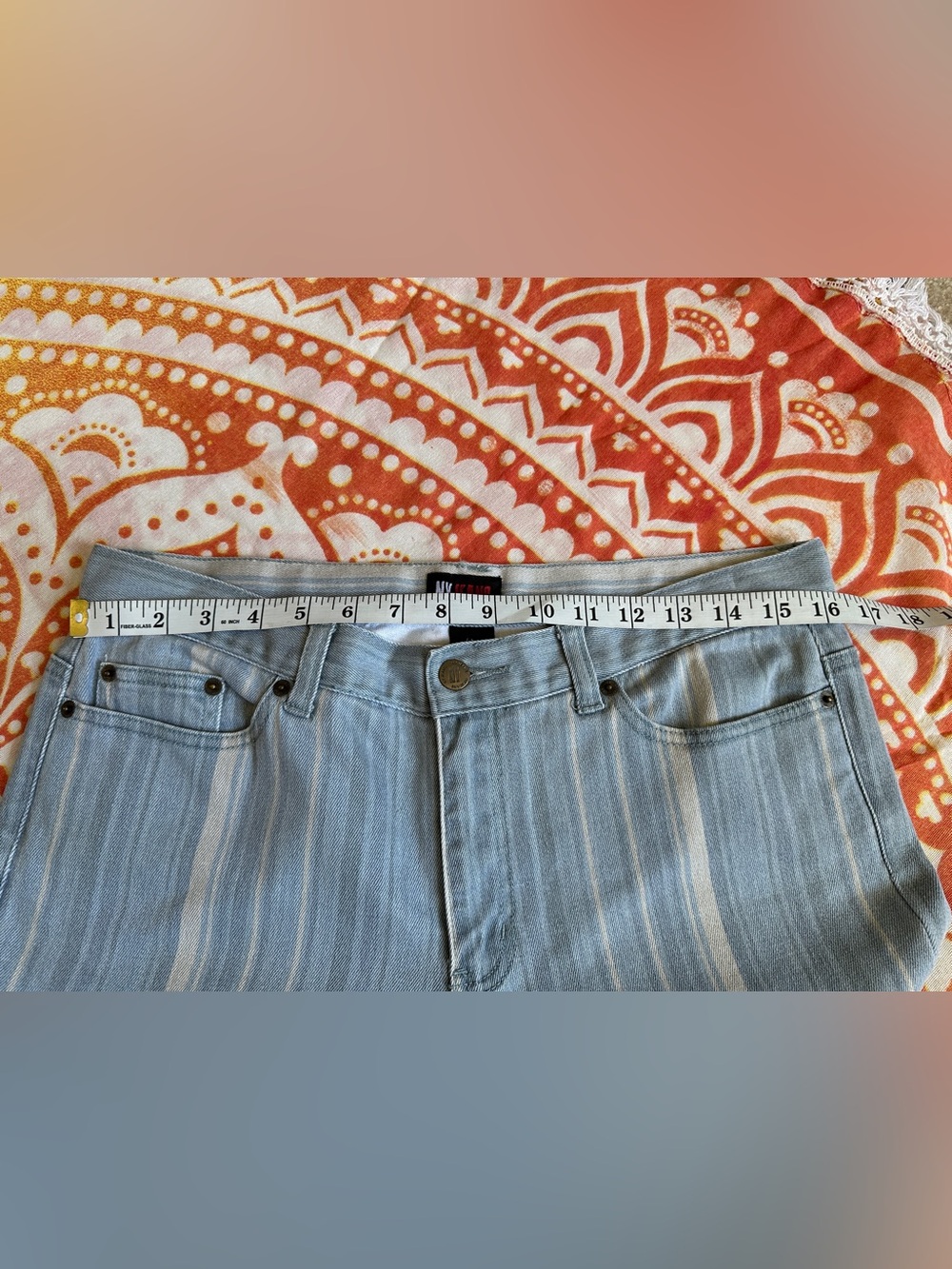 Vintage - New York & Company Light Blue / Ivory wide leg Jeans ๐ - Picture 8 of 15